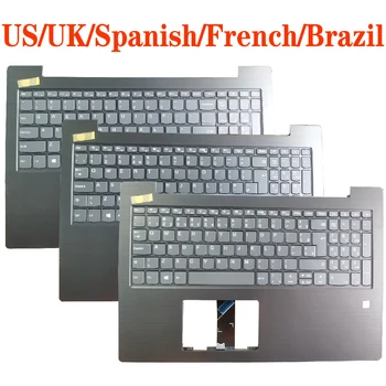 JAV/JK/ispanų SP/prancūzų FR/BR Brazilija nešiojamojo kompiuterio Klaviatūra Lenovo V330-15 V330-15ISK V330-15IKB su palmrest viršutinį dangtelį