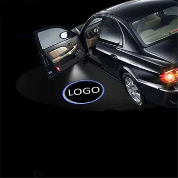 JXF Automobilio Šviesos Signalas Dekoratyvinės Lempos 2vnt LED Durų Mandagumo Projektorius Logotipą Puikus senas Octavia Febia Roomster Priedai