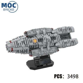 Kosmoso Karo Serija Galactica Ultimate Erdvėlaivis Šarvuotis SS, Montavimas Blokai Modelis Kit Vaikų Kalėdos Žaislą Dovanų