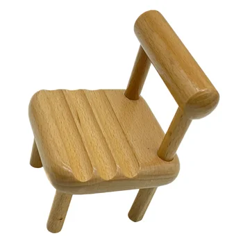 Kėdės Stovas Laikiklis Miniwood Tablet Miniatiūriniai Darbalaukio Medinės Dekoracijos Nešiojamų Mobiliųjų Telefonų Ląstelių Bracketmobile Dock House Žaislas