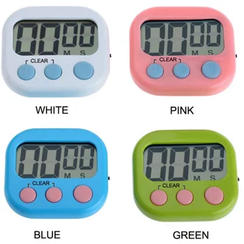 LCD Skaitmeninis Virtuvės Laikmatis Žadintuvas Praktiškas Kepimo skaitmeninis Laikrodis, virtuvės laikmatis studijų chronometras virtuvės dalykėlių dušo laikmatis