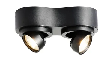 LED, COB 360° Reguliuojamas Downlight 2x7W Lubų Įleistinis Sumontuoti Aliuminio Dėmesio centre Prieškambario Galerija Ekranas, Virtuvė, Gyvenamasis Kambarys