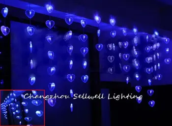 Led kalėdų šviesos amatų demonstravimas apdaila, 60 vnt. karoliukų užuolaidos, lempos H306