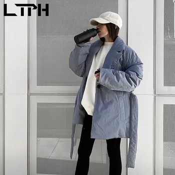 LTPH derliaus atsitiktinis moterų parkas kietas prarasti atsitiktinis varčias slim puffer jacket elegantiškas streetwear žiemą šiltas kailis 2021 naujas
