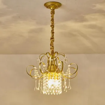 Miegamasis Aukso Pakabukas Lemputė Amerikos Mini Vieną Vadovaujama Krištolo, Virtuvės Sieniniai Šviestuvai Šiaurės Modernus Apšvietimas