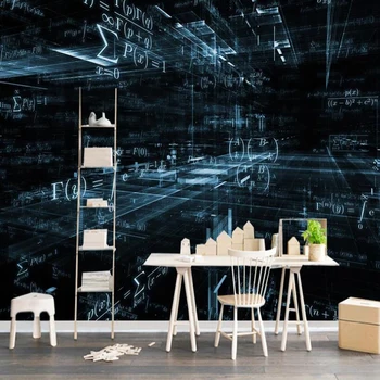 Milofi užsakymą tapetai, freskos Europos šiuolaikinės minimalistinės abstrakčiai juoda ir balta skaitmeninis fone sienų apdaila tapetai