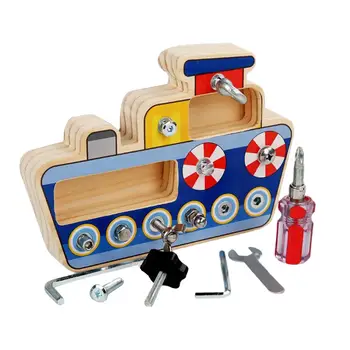 Montessori Varžtas Vairuotojas Valdybos Riešutų Įrankis Mokymosi Žaislas Gimtadienis