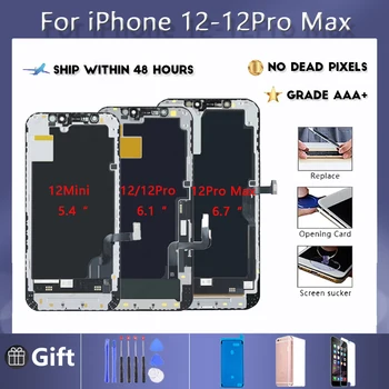 Naujas LCD be negyvų pikselių iPhone 12mini 12pro 12 Pro Max ekranas jutiklinis ekranas skaitmeninis konverteris komponentai