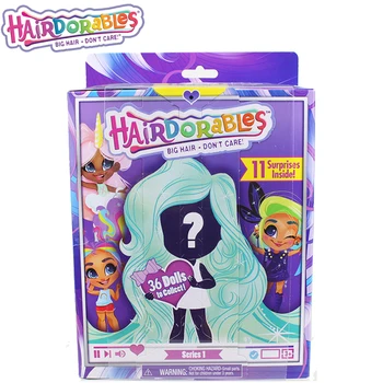 Originalus Hairdorables Hairmazing Lėlės Serija 1 Kolekcines Staigmena Lėlės Playset Dovanos Mergaitėms, Vaikams, Žaislas Lėlės Žaidimas Namai
