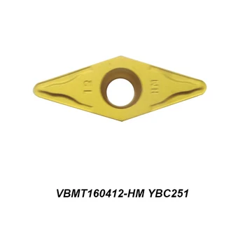 Originalus VBMT 160412-HM VBMT160412-HM YBC251 Specialaus Plieno Apdirbimo Įrankių Laikiklis Išorės Apdirbimo CNC Tekinimo Įrankis