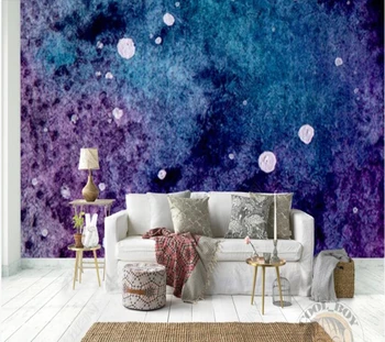 Papel de parede blue fantazija žvaigždėtas dangus 3d tapetai, freskos,svetainė, tv wall vaikų miegamojo sienų dekoras