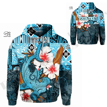 PLstar Kosmosas 3DPrint Naujausias Polinezija Genčių Mėlyna Pasirinktinį Tekstą Harajuku Streetwear Atsitiktinis Unikalus Unisex Hoodie/Palaidinukė/Zip