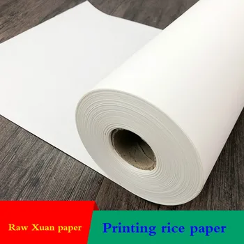 Rašalinis Spausdinimas Raw Xuan Popieriaus Geležinkelių Ryžių Popierius Kaligrafija Gėlės ir Paukščiai, Tapyba, Popieriaus Balta Rijstpapier Carta Di Riso
