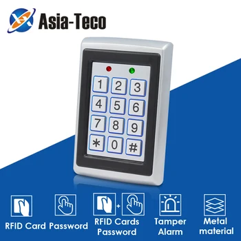 RDA Metalo Prieigos Kontrolės EM Card Reader Klaviatūros W/ 2000 Vartotojai 125KHz Card Reader Klaviatūros Klavišą Žiedai Durų Prieigos