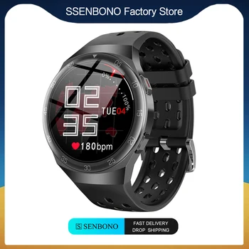 SENBONO 2021 Smart Watch Vyrai Visiškai Jutiklinis Ekranas Sports Tracker SPO2/BP/HR Laikrodis IP68 Vandeniui Moterų Smartwatch 