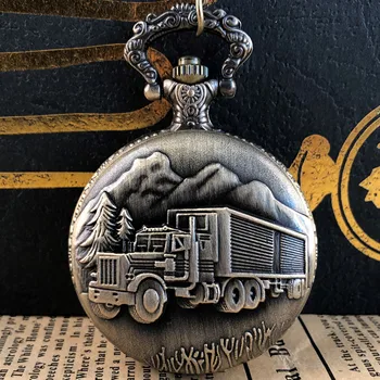 Steampunk Traukinio Karoliai Nostalgišką Retro Kvarco Kišeninio Laikrodžio Vyrų Ponios Gimtadienio Dovana Atminimo Pakabukas