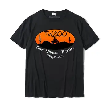 TW200 Trailway Enduro Off-Road Uolų Premium Marškinėliai Spausdinami Ant Medvilnės Vyras Viršūnes & Tees Paprasta Stiliaus Prekės ženklo T Shirts