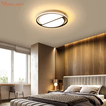 Ultra-plonas LED Lubų šviestuvas modernios LED apšvietimo šviestuvas paviršiaus sumontuoti LED šviestuvai gyvenimo kambario, miegamasis AC110-240V