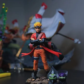 Uzumaki Naruto Didelis Figūrėlių, Pvc Žaislai Shippuden Kolektorius Statulėlės Uchiha Sasuke Brinquedos Lėlės Modelio Figma
