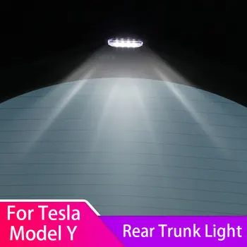 Už Tesla Model Y 20-23 Pakeitimo RearTrunk LED Šviesos 8LED Karoliukai Itin Ryškus Lengvai Prijungti Apšvietimo Automobilių Atnaujinti elektros Lempučių Rinkinys