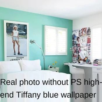[Vandeniui Neteplios] Tiffany Mėlyna Neaustinių Tapetai Paprasto Miegamojo Kambarį Valgomasis Foną