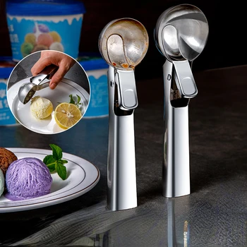 Virtuvės Įrankis Ledų Šaukštu Nerūdijančio Plieno Non-Stick Ledų Kaušelius, Kaminai, Bulvių Koše Arbūzas Vaisių Desertas Kamuolys Maker