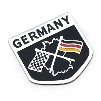 Vokietijos Languotas Vėliavos Automobilių Ženklelis Emblema Decal Apdaila Lipdukas Įkrovos Galiniai