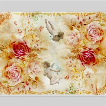 wellyu papel de parede para quarto Užsakymą tapetai Angelas jade, Europos gėlių modelis zenith freska tėtis peint