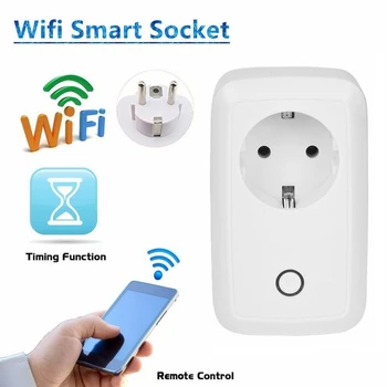 Wifi Smart Lizdas Belaidžio tinklo Lizdas Kontrolės Plug (10A ES Standarto Lizdas Smart Namų Automatikos Kontrolės Namo Produktai