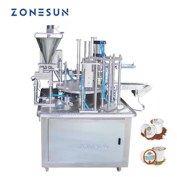 ZONESUN ZS-GF900C Automatinis Užpildymas Sandarinimo Mašina, Pneumatinės Sukamuosius Vandens Pieno Puodelio Skysčio Nespresso Kavos Užpildu