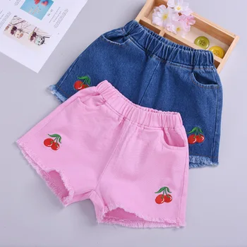 ZWF784 kūdikių mergaitės, džinsai, šortai, 2021 m. vasarą mergina trumpos kelnės vaikams, cartoon džinsai vaikams džinsinio šortai