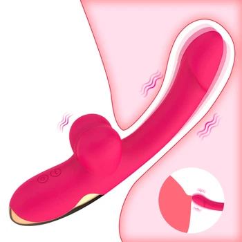 7 Dažnį Moterų Masturbacija Makšties Klitorio Stimuliavimo Vibratorius Suaugusiųjų Sekso Žaislai Moterims, Silikono G vietoje, Dildo, Vibratoriai