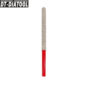 DT-DIATOOL 1pc 7.2 mm Deimantų Dulkių Brazed Skiedinio Stabdžių Bitų Apvalaus Strypo Miling Pirštu Tiek Plytelių, Plytų Šalinimas, Keramikos, Marmuro