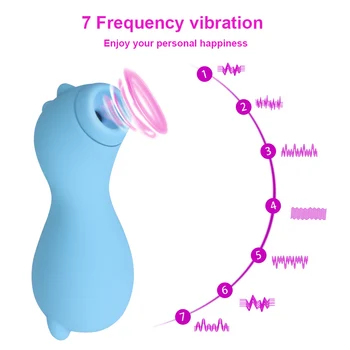 Vibracija, Oralinis Seksas, 7 Greičių Moterų Masturbator Silikono Čiulpti Spenelį Vibratorius Klitorio Gyvis Stimuliatorius Sekso Žaislai Moterims